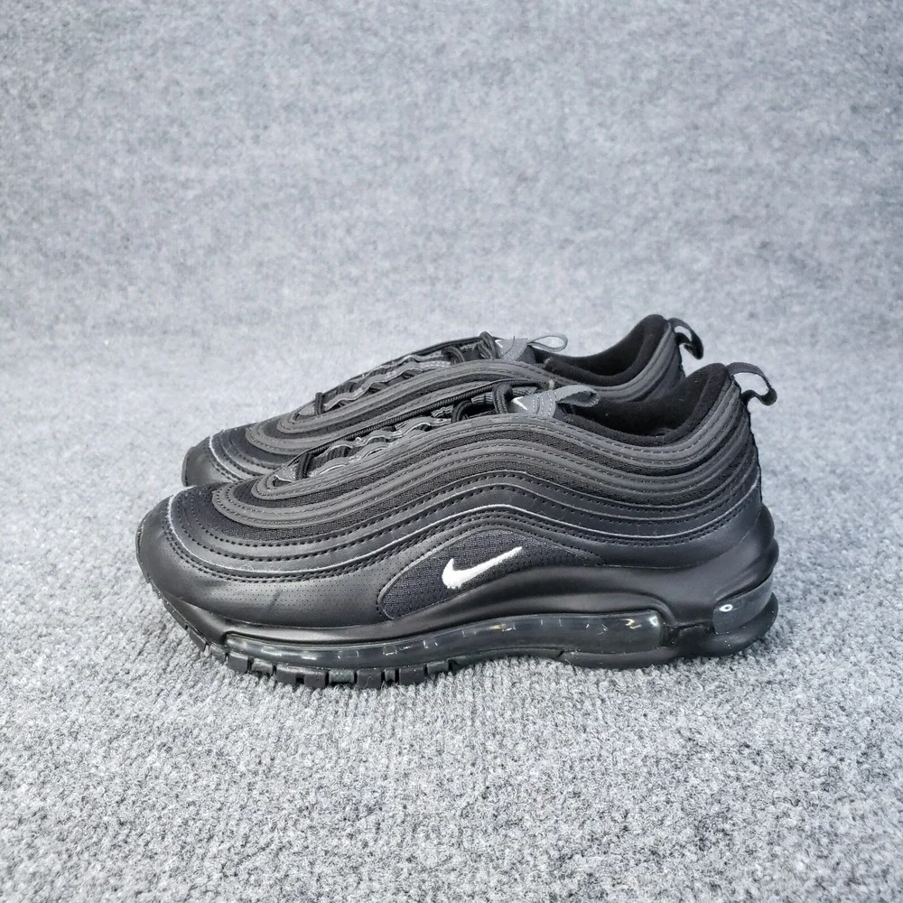 Nike‎ Air Max 97 GS Shoes Kids Youth SIze 4.5 Triple Black Running Sneakers